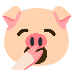 yawning face and pig face