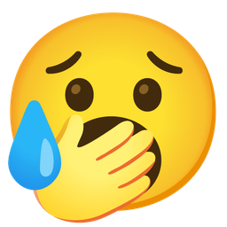 Yawning face and Sad but relieved face