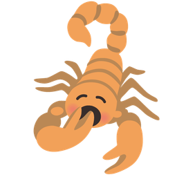 yawning face and scorpion