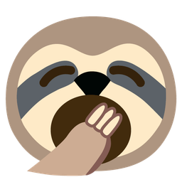yawning face and sloth