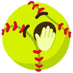 Yawning face and Softball