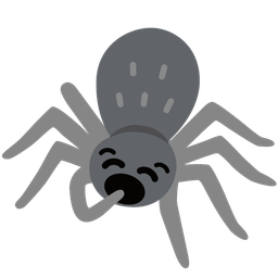 yawning face and spider