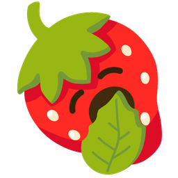 Yawning face and Strawberry