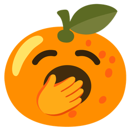 Yawning face and Tangerine