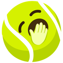 Yawning face and Tennis