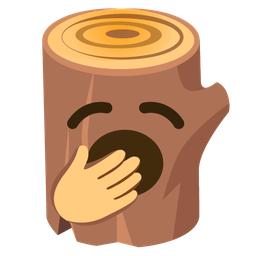 Yawning face and Wood