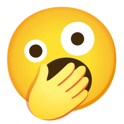 Yawning face and Zany face