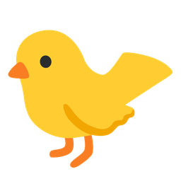 yellow heart and bird