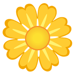 yellow heart and blossom