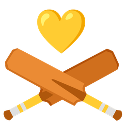 yellow heart and cricket game