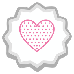 yellow heart and fish cake with swirl