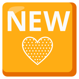 yellow heart and NEW button
