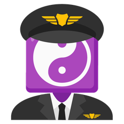 yin yang and airplane