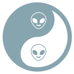 yin yang and alien