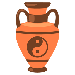 yin yang and amphora