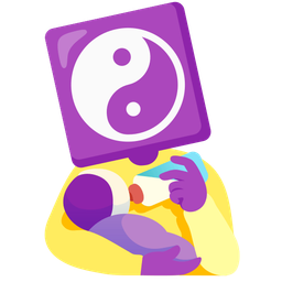 yin yang and baby bottle