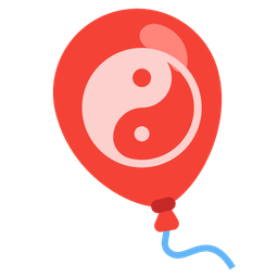 yin yang and balloon