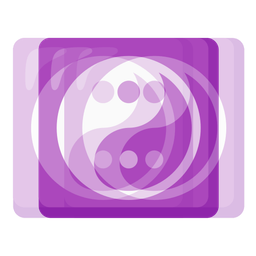 yin yang and beating heart