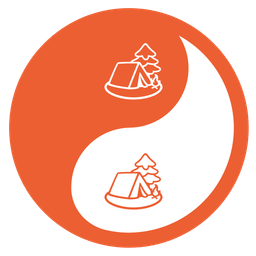 yin yang and camping