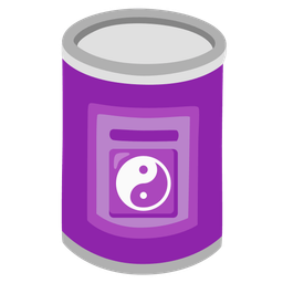 yin yang and canned food