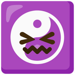 yin yang and confounded face