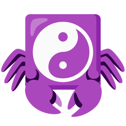 yin yang and crab