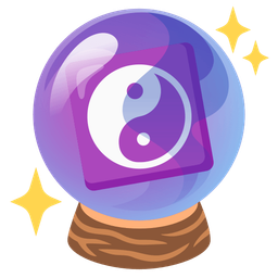 yin yang and crystal ball
