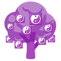 yin yang and deciduous tree