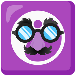 yin yang and disguised face