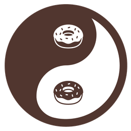 yin yang and doughnut