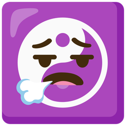 yin yang and face exhaling