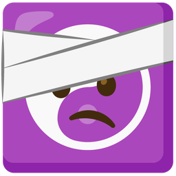 yin yang and face with head-bandage