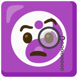 yin yang and face with monocle