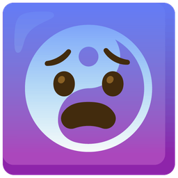 yin yang and fearful face