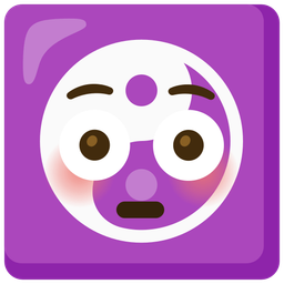 yin yang and flushed face