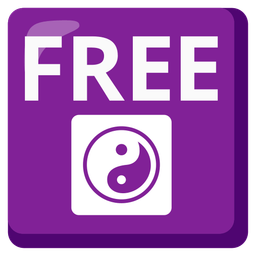 yin yang and FREE button