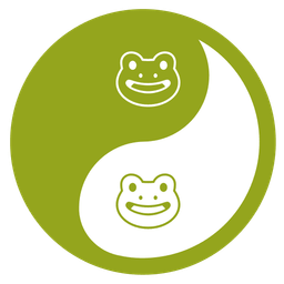 yin yang and frog