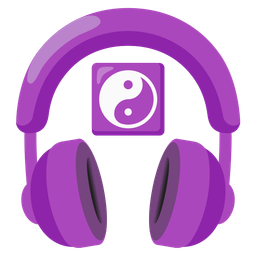 yin yang and headphone