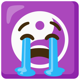 yin yang and loudly crying face