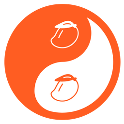 yin yang and mango