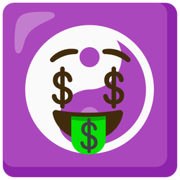 Yin yang and Money-mouth face