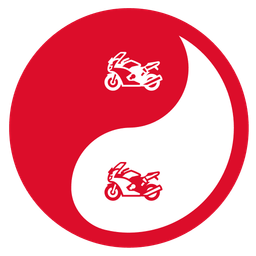 yin yang and motorcycle