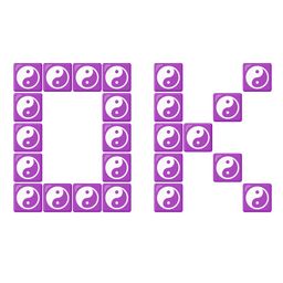 yin yang and OK button