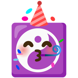 yin yang and partying face