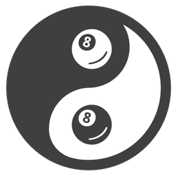 yin yang and pool 8 ball