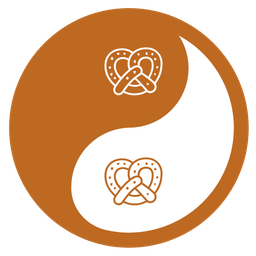 yin yang and pretzel