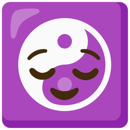 yin yang and relieved face