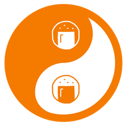 yin yang and rice cracker