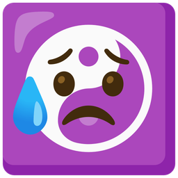 yin yang and sad but relieved face