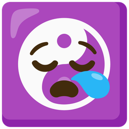 yin yang and sleepy face